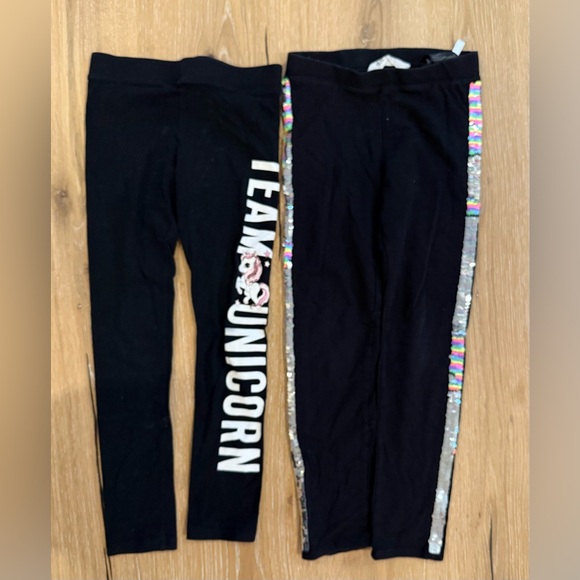 H&M Other - H&M Black and Multicolor Kids Leggings Set
